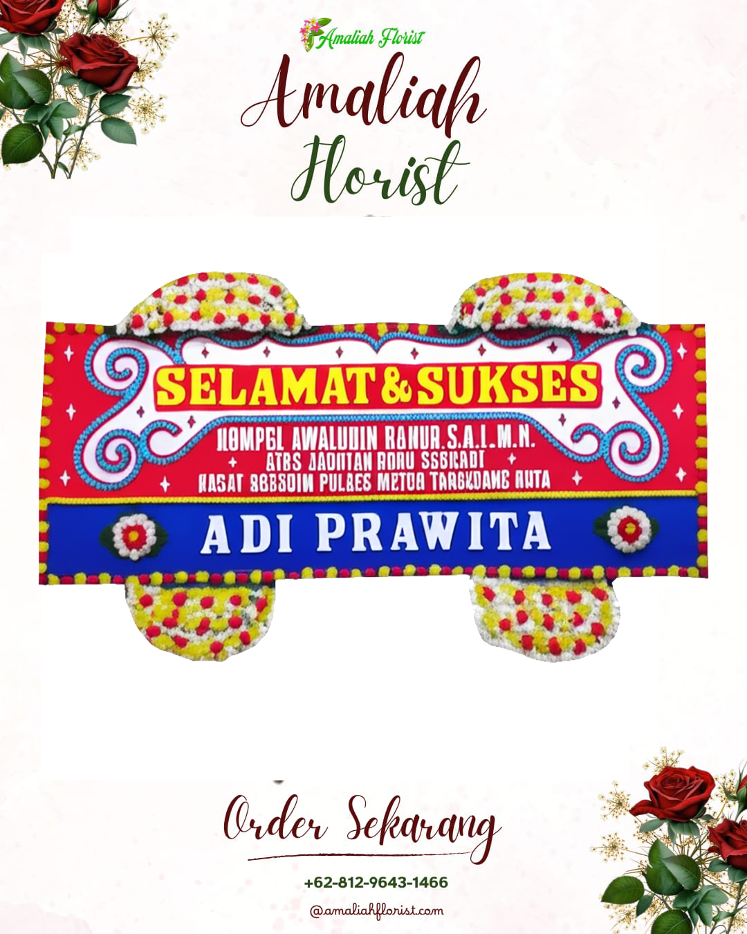 Papan Bunga Ucapan Selamat Pasrepan