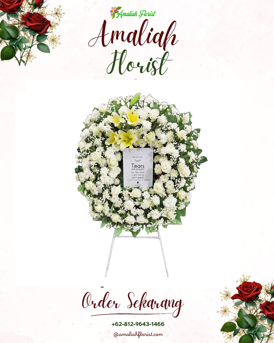 Krans Bunga Duka Pasrepan